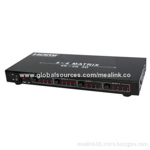 4x4 HDMI Matrix, Supports 4K*2K, 2.97Gbps Frequency BandwidthNew